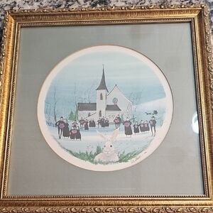 P. Buckley Moss Christmas Print